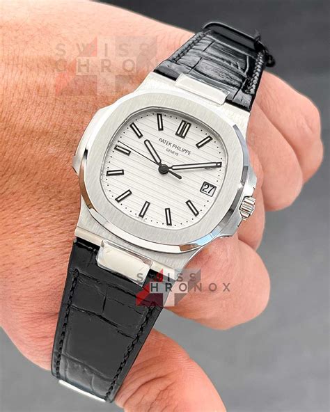 patek philippe leather band|patek philippe nautilus leather strap.